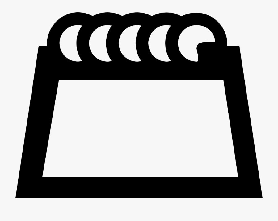 Blank Page With Spring On Top Border Comments - Icon, Transparent Clipart