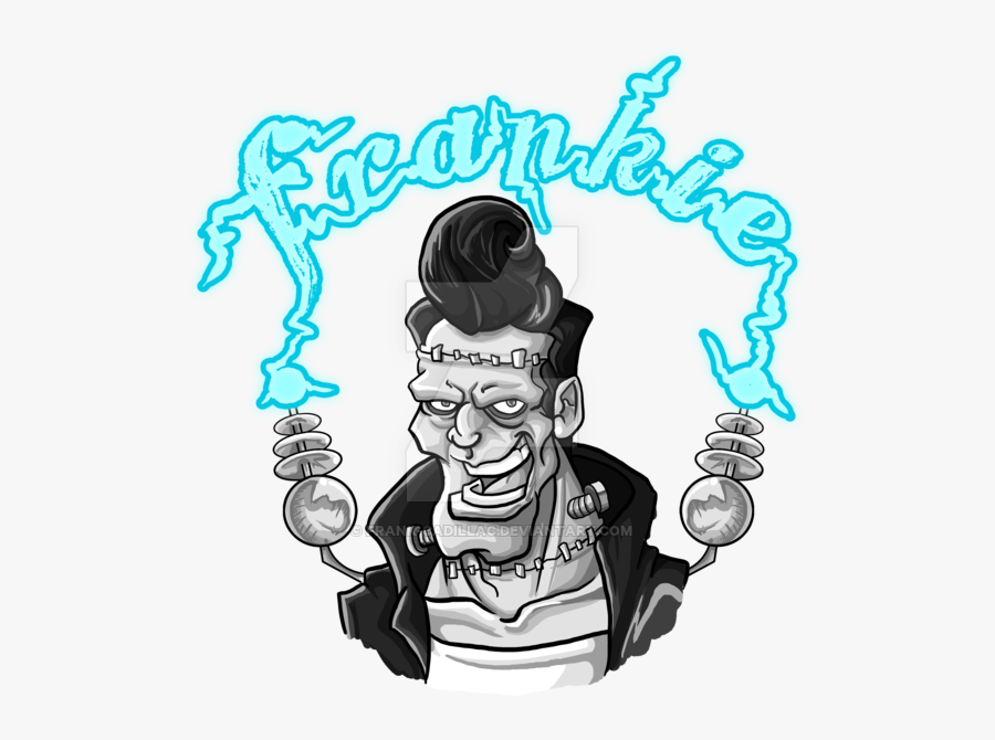 Collection Of Free Greaser Drawing Rockabilly Download - Frankenstein Rockabilly Png, Transparent Clipart