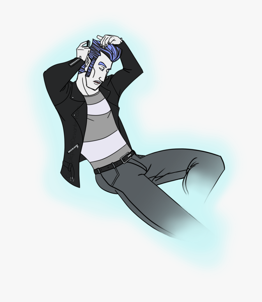 Clip Art Greaser Pompadour - Cartoon, Transparent Clipart