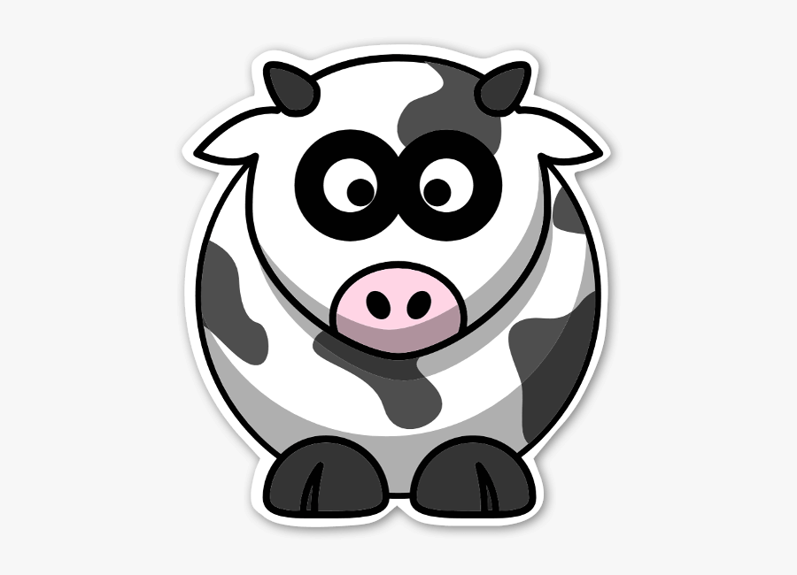Cattle Little Cow Clip Art - Cartoon Cow Png, Transparent Clipart