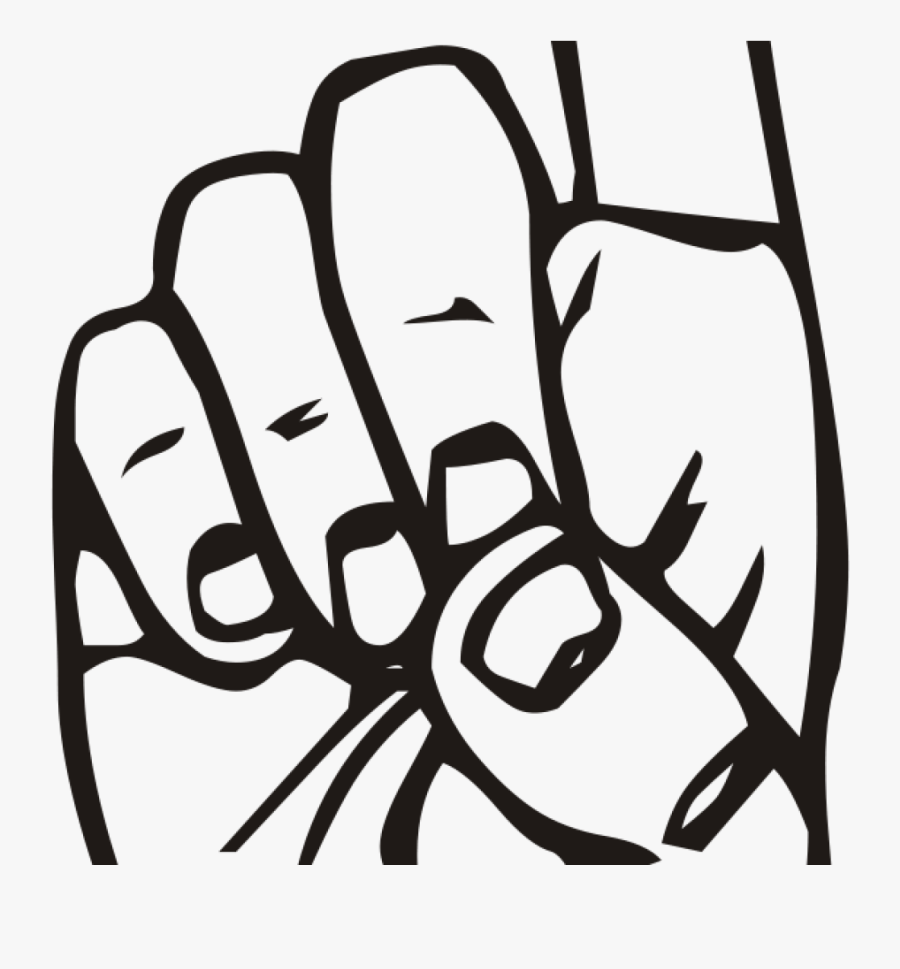 Finger Pointing Clipart Free Clipart Sign Language - Finger Pointing Up Vector, Transparent Clipart