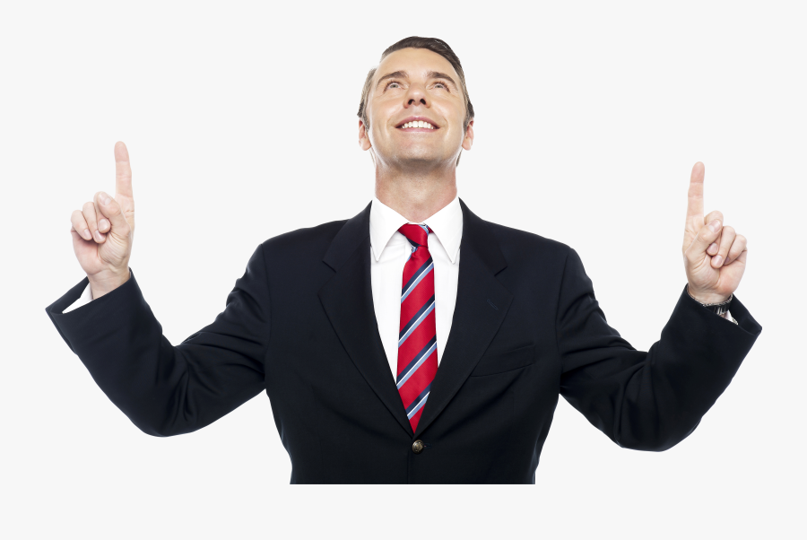 Men Pointing Up Png Image - Man Pointing Up Png, Transparent Clipart