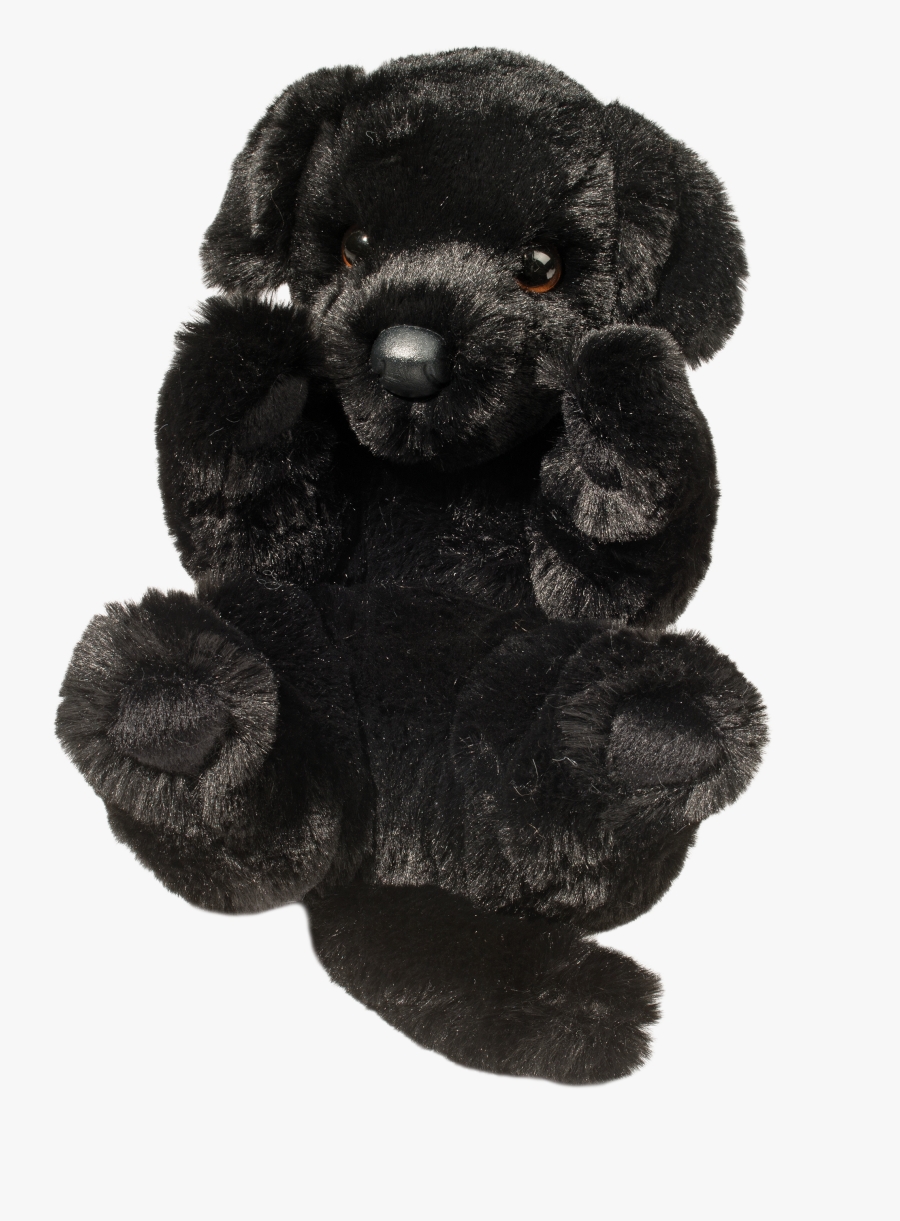 black dog stuffed animal