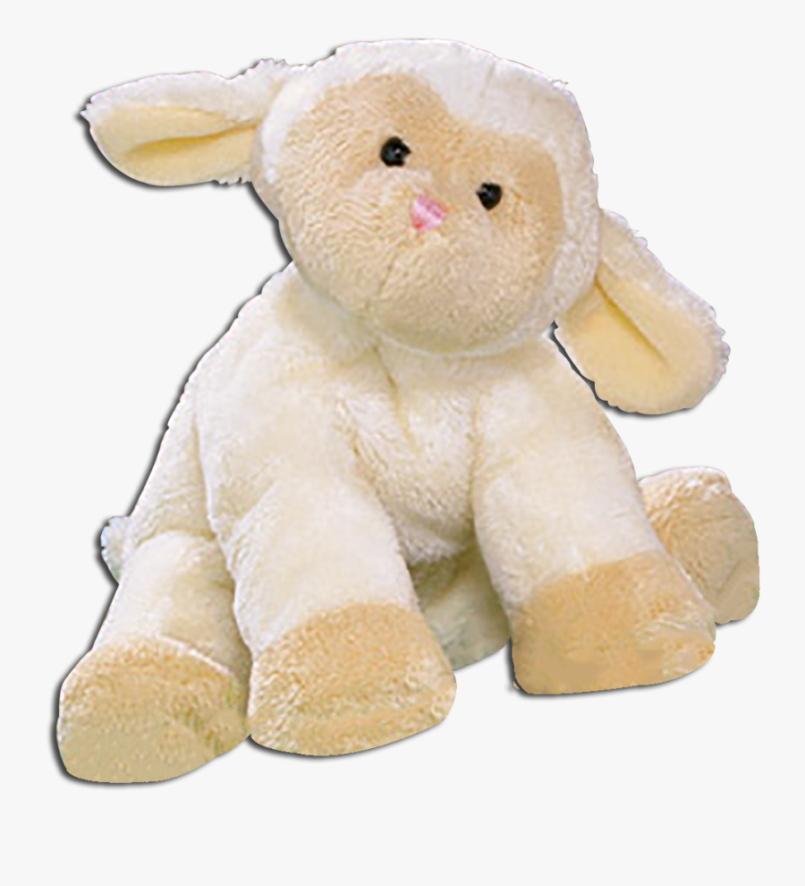 Gund Babs Silky Soft Creamy White Lamb Stuffed Animal - Stuffed Lamb Png, Transparent Clipart