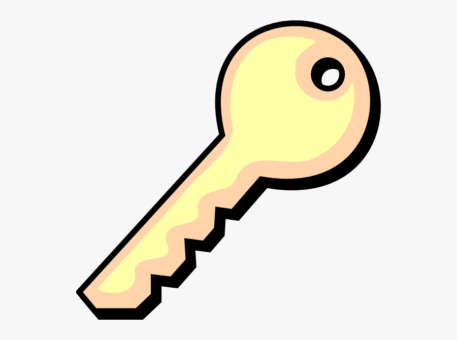 Yellow Key Clipart, Transparent Clipart