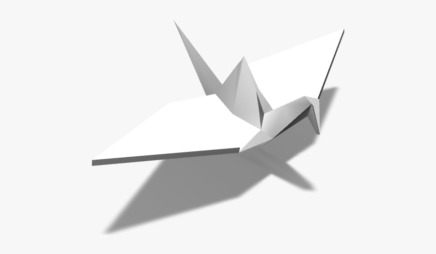 Paper Origami Crane Pendant - Origami, Transparent Clipart