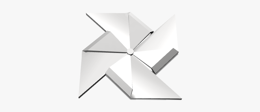 Paper Origami Wind Catcher Spinner - Origami Paper, Transparent Clipart