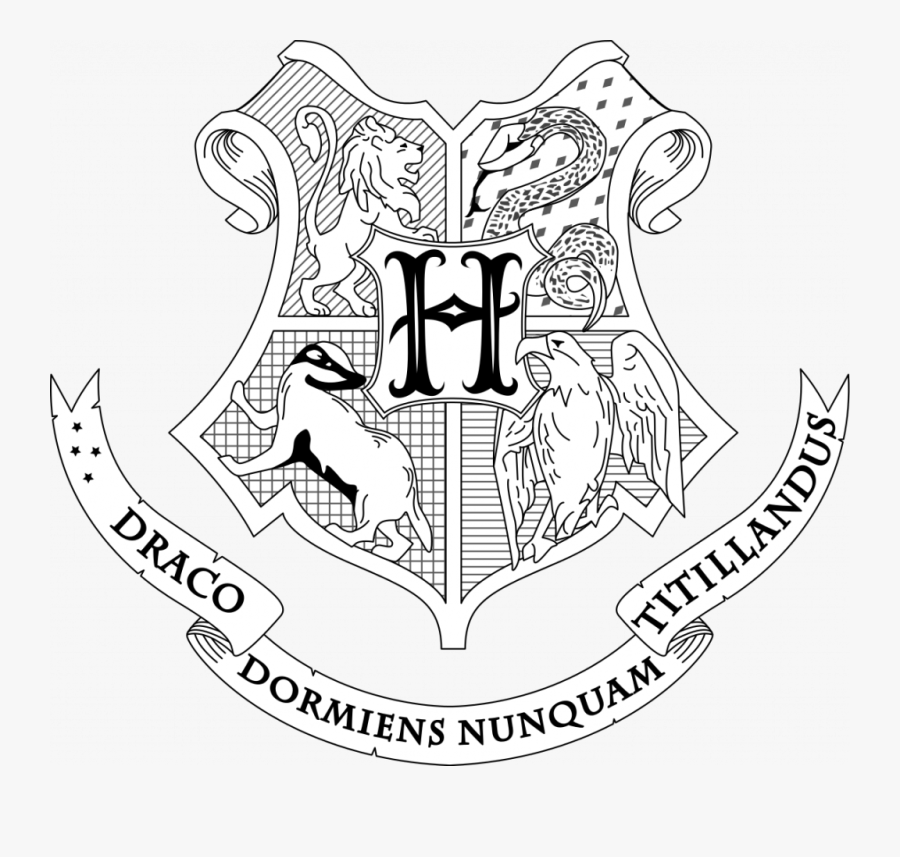 Harry Potter Coloring Pages Hogwarts Crest, Transparent Clipart