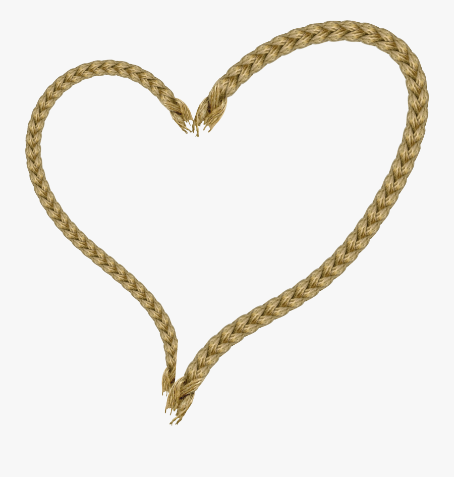 Transparent Rope Clipart - Rope Heart Png, Transparent Clipart