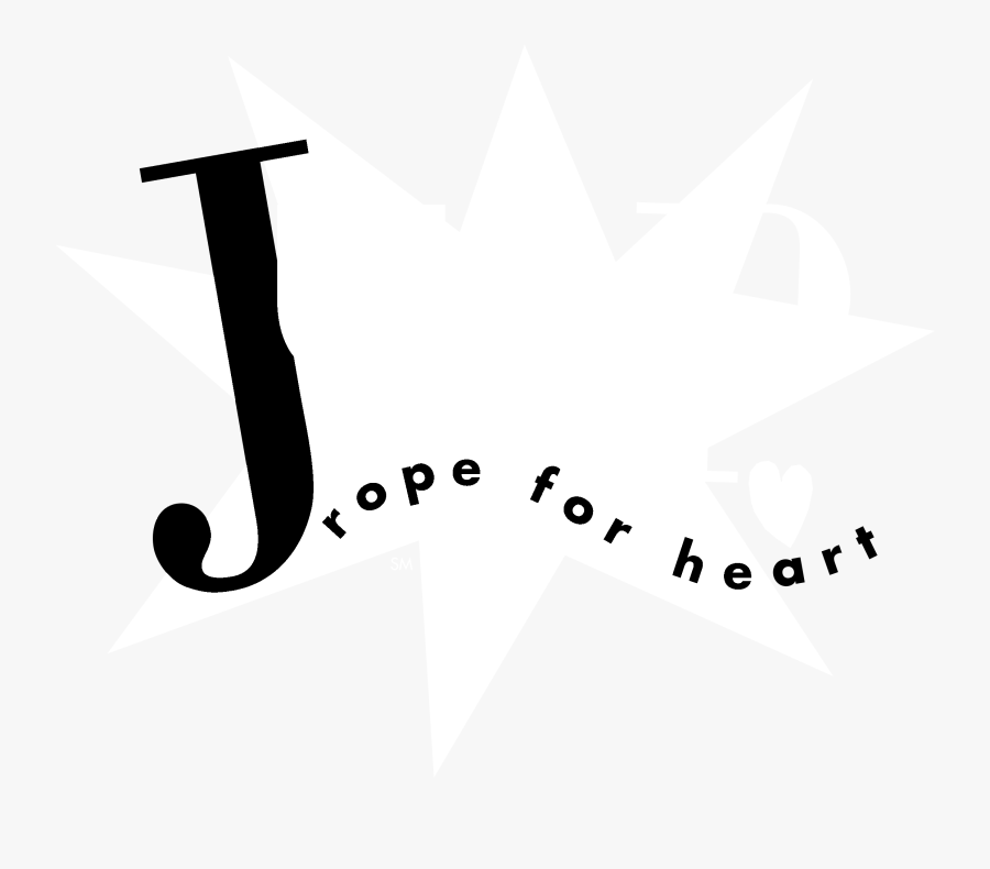 Jump Rope For Heart Logo Black And White - Jump Rope For Heart, Transparent Clipart