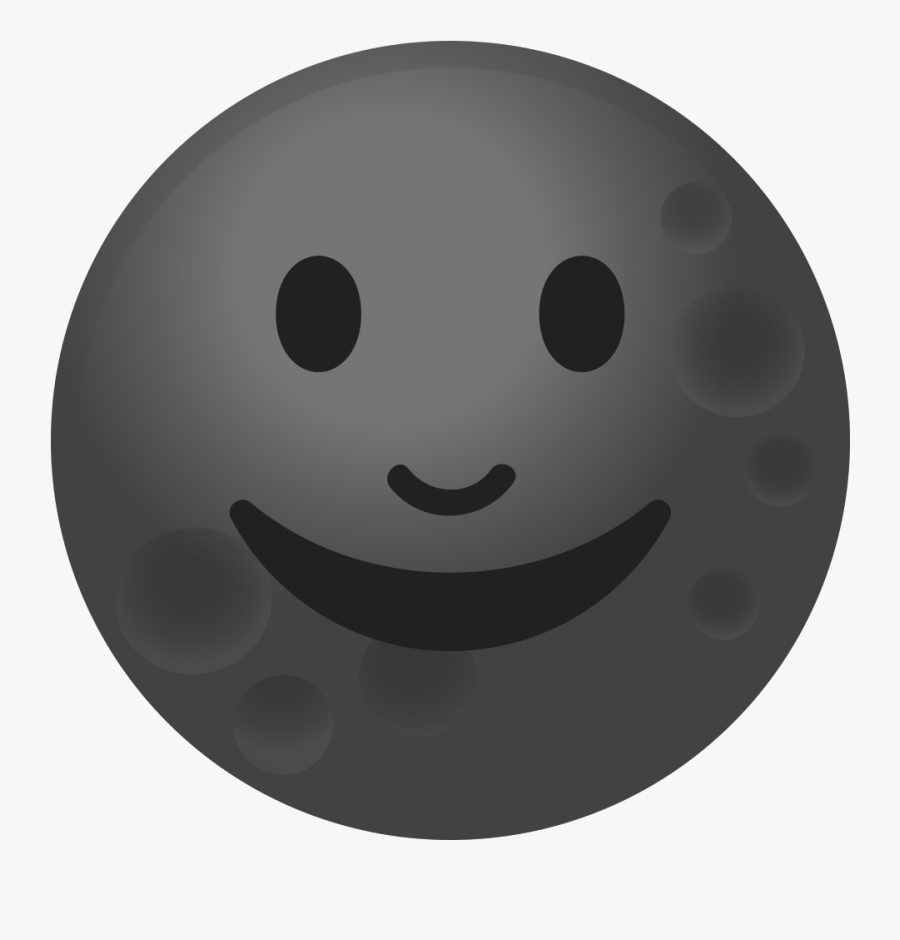 Google Pixel Moon Emoji, Transparent Clipart