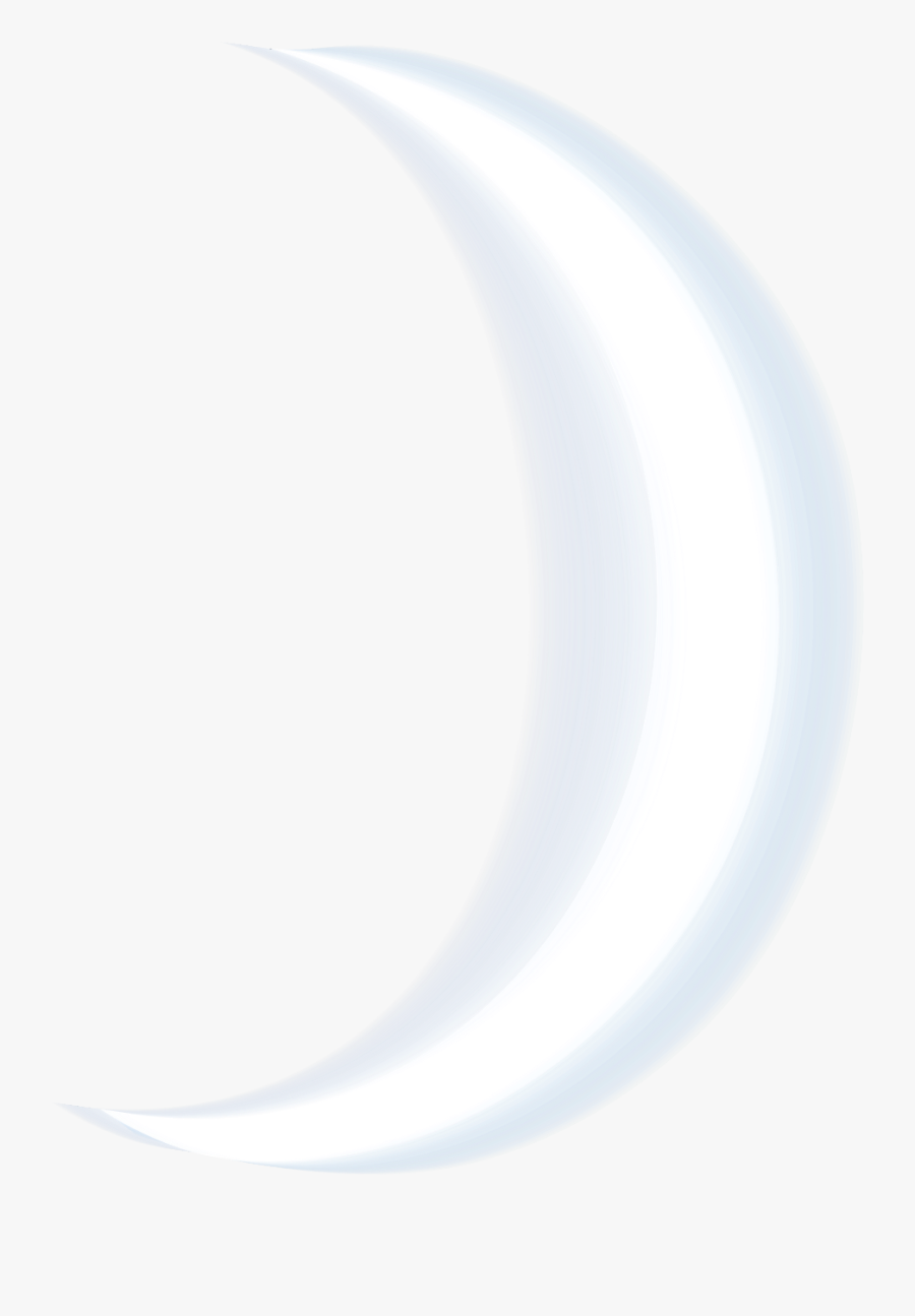 Crescent Transparent Glowing - Transparent White Crescent Moon Png, Transparent Clipart