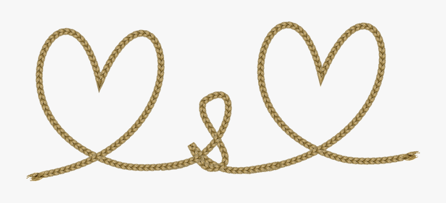Heart Rope Png, Transparent Clipart