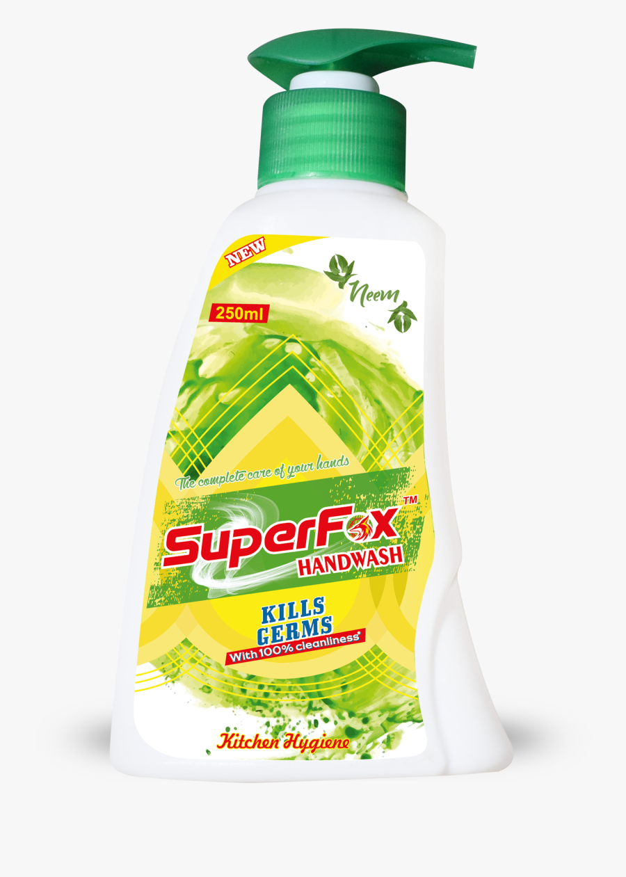 Superfox™ Handwash Kitchen Hygiene 200ml - Bottle, Transparent Clipart