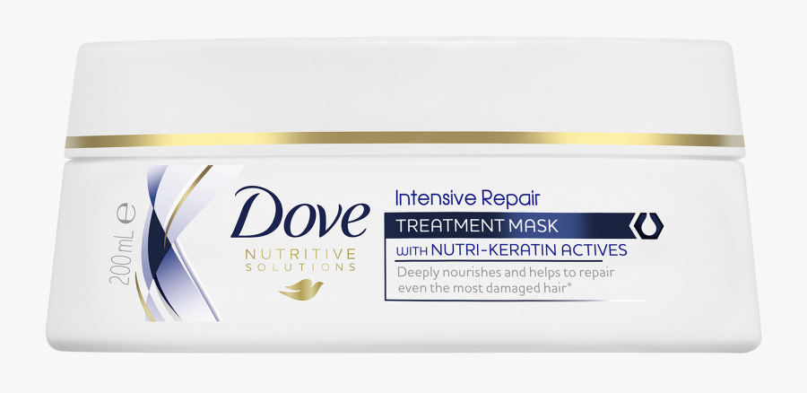 Dove Intensive Repair Deep Treatment Mask 200ml - Dove Hair Treatment For Damaged Hair, Transparent Clipart