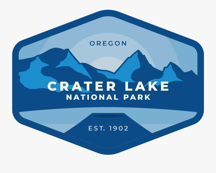 Crater Lake Vinyl Sticker, Transparent Clipart