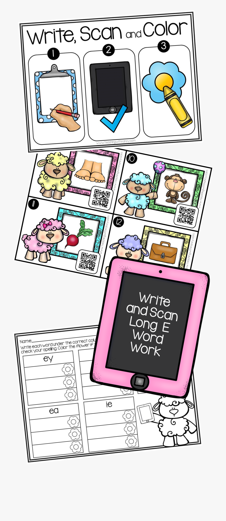 Clip Cards Vowel - Cartoon, Transparent Clipart