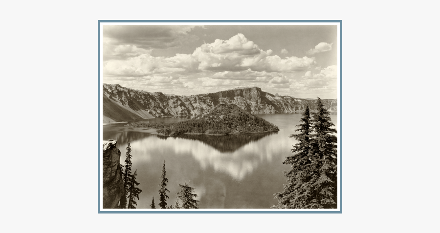 Clip Art Crater Historic Photos Of - Crater Lake, Transparent Clipart