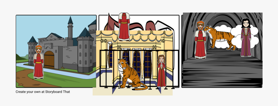The Lady And The Tiger Comic Strip, Transparent Clipart