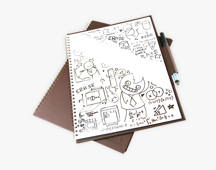 Clip Art Wipebook Pro Whiteboard Notebook - Sketch, Transparent Clipart