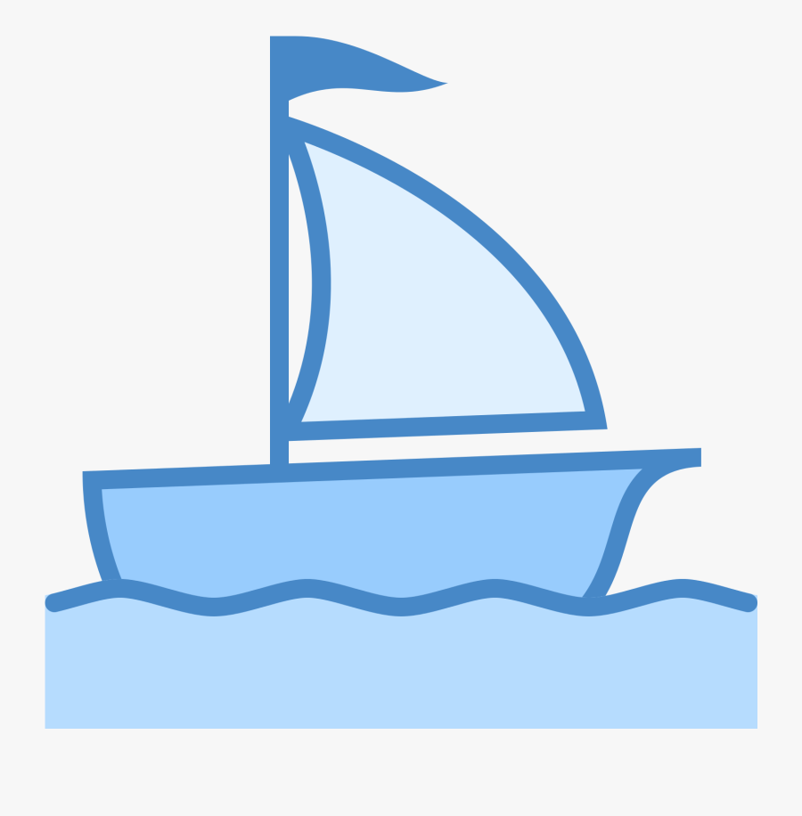 Sailboat Clipart Little Boat - Blue Sail Boats Clip Art, Transparent Clipart
