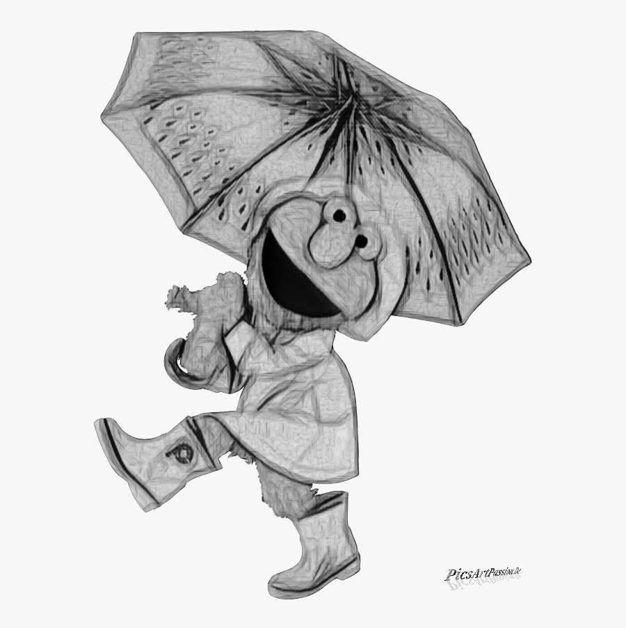 #pencil #pencilart #cartoon #frog #umbrella #picsartpassion - Cartoon, Transparent Clipart