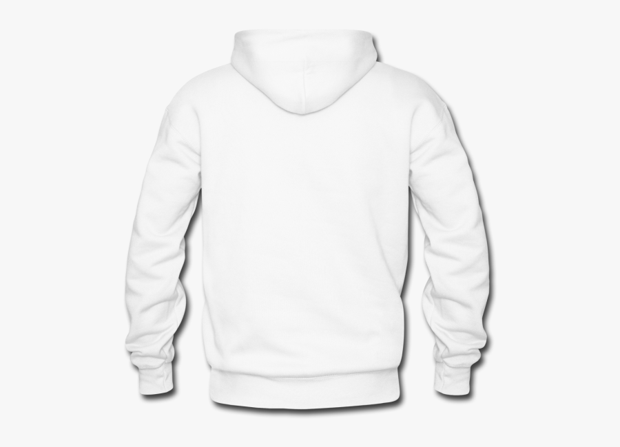 Sweater - White Plain Hoodie Png, Transparent Clipart
