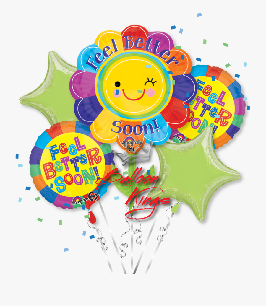 Feel Better Soon Flower Bouquet, Transparent Clipart