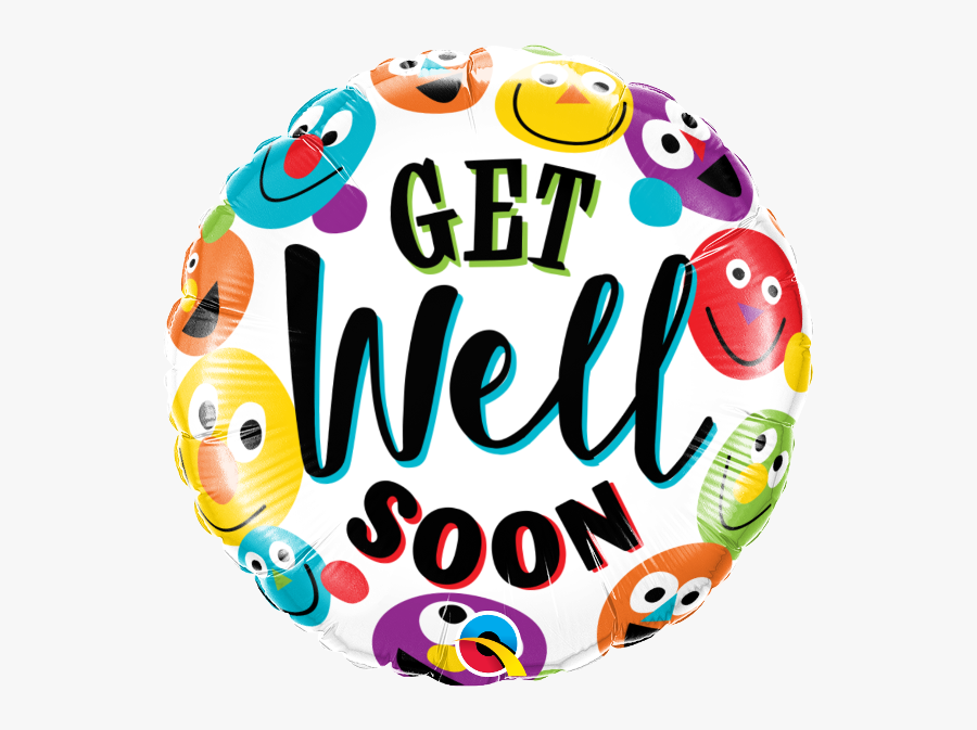 Get Well Soon Foil Balloon, Transparent Clipart