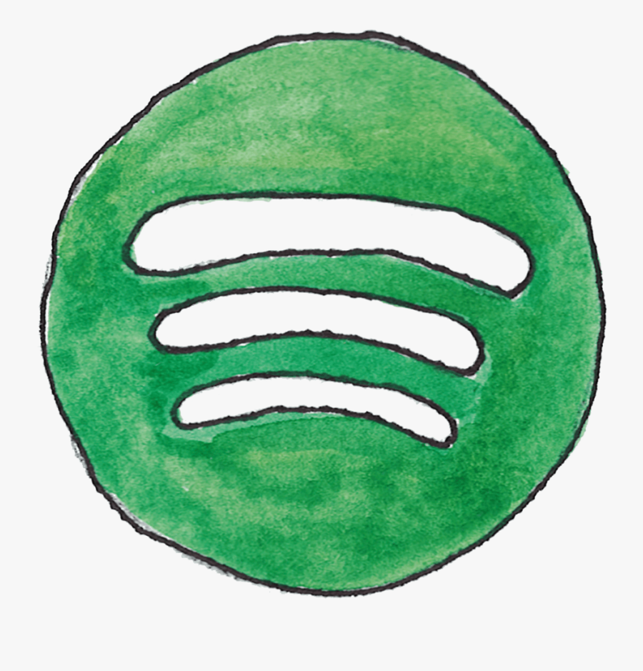 Spotify - Drawing, Transparent Clipart