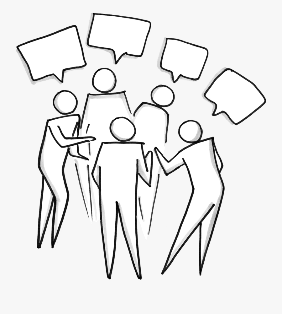 Transparent People Talking Png - Group Of People Speaking Png Cartoon, Transparent Clipart