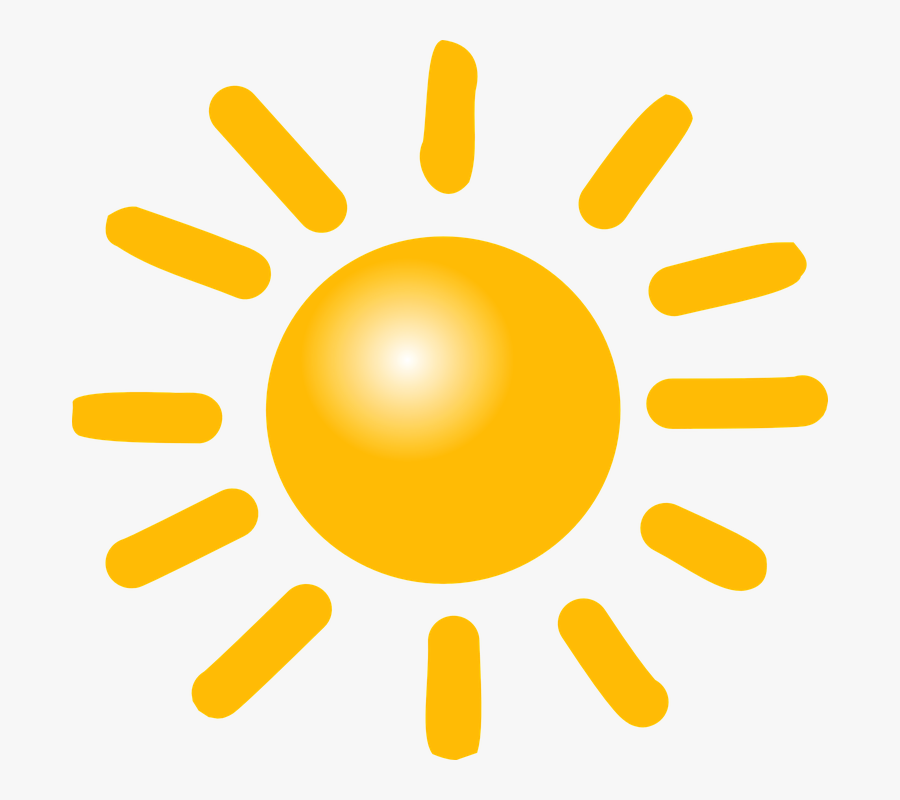 Sunny Clipart Cute - Clip Art Sunny Weather, Transparent Clipart