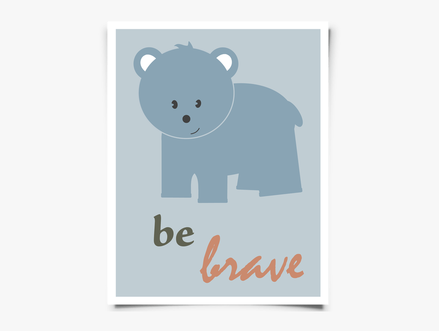 Clip Art Be Brave Bear Art - Love Music, Transparent Clipart