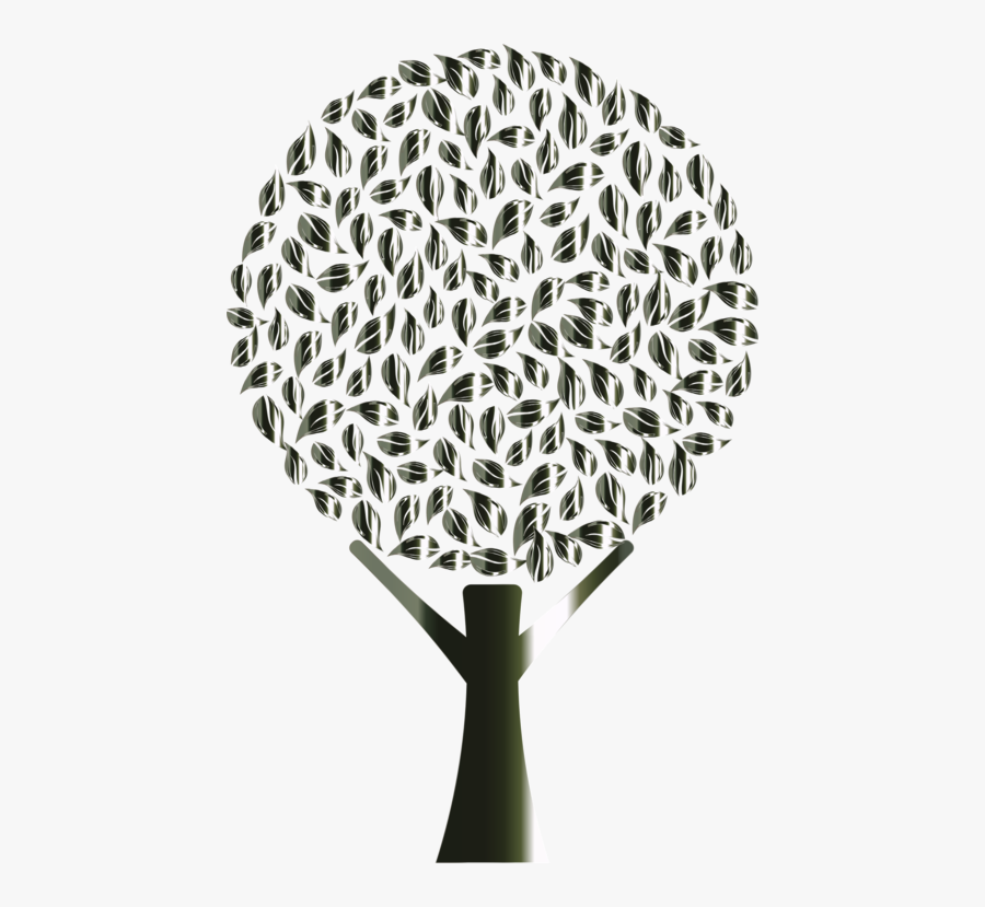 Tree,branch,black And White - Abstract Tree Art Png, Transparent Clipart