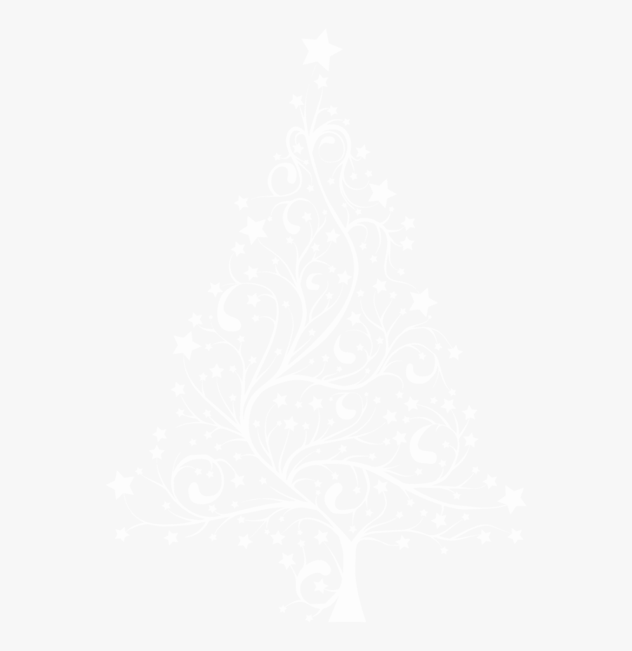 Christmas Tree White Png, Transparent Clipart