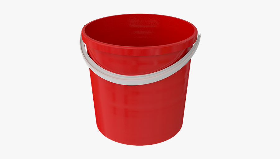 Bucket, Cleaning, Wash, Capacity, Pen, Plastic, Red - Bucket, Transparent Clipart