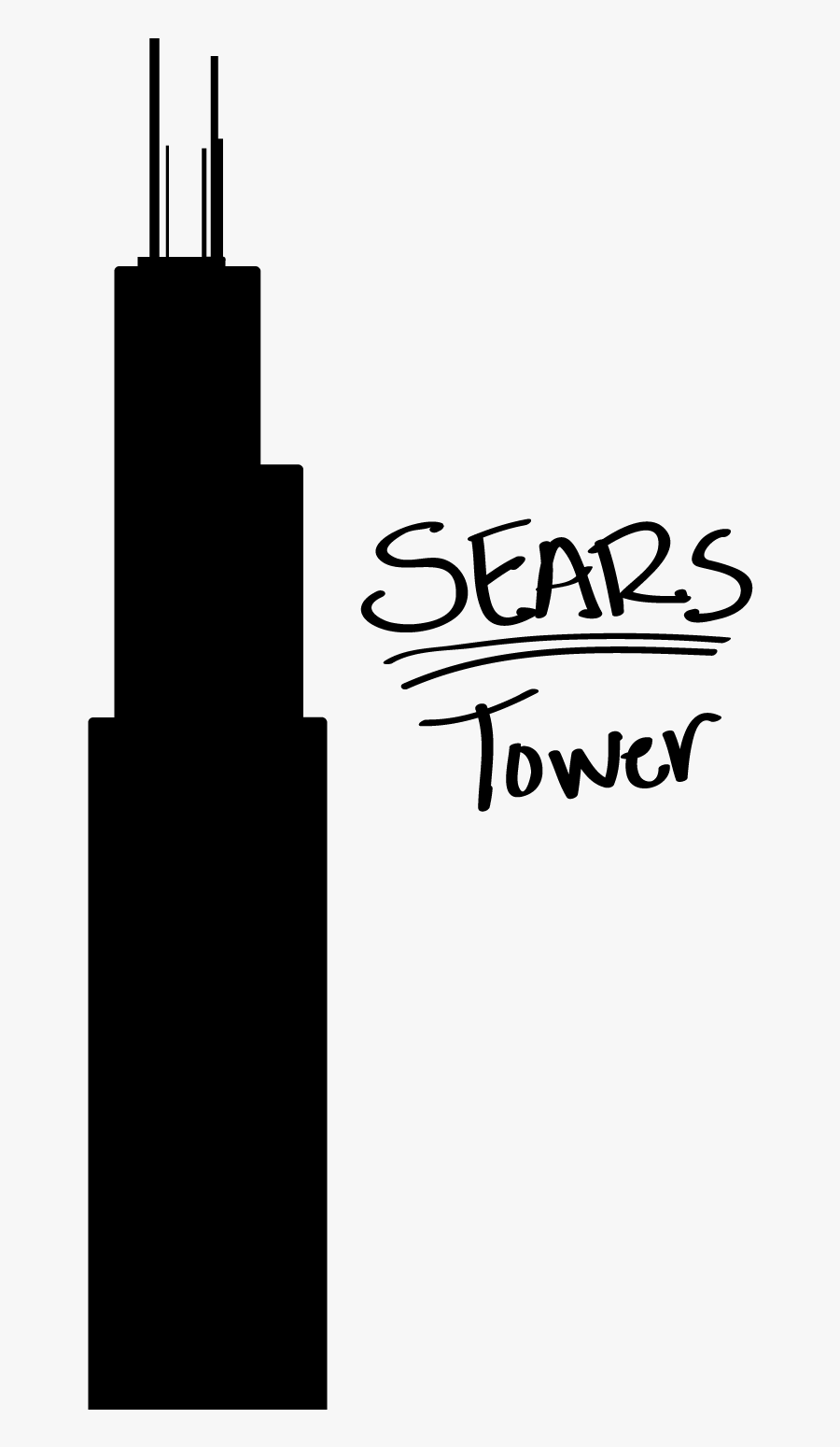 Evening Terrace, J 3363471152 - Sears Tower Illustration, Transparent Clipart