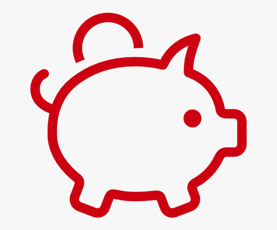 Money Box Pig - Clip Art Piggy Bank, Transparent Clipart