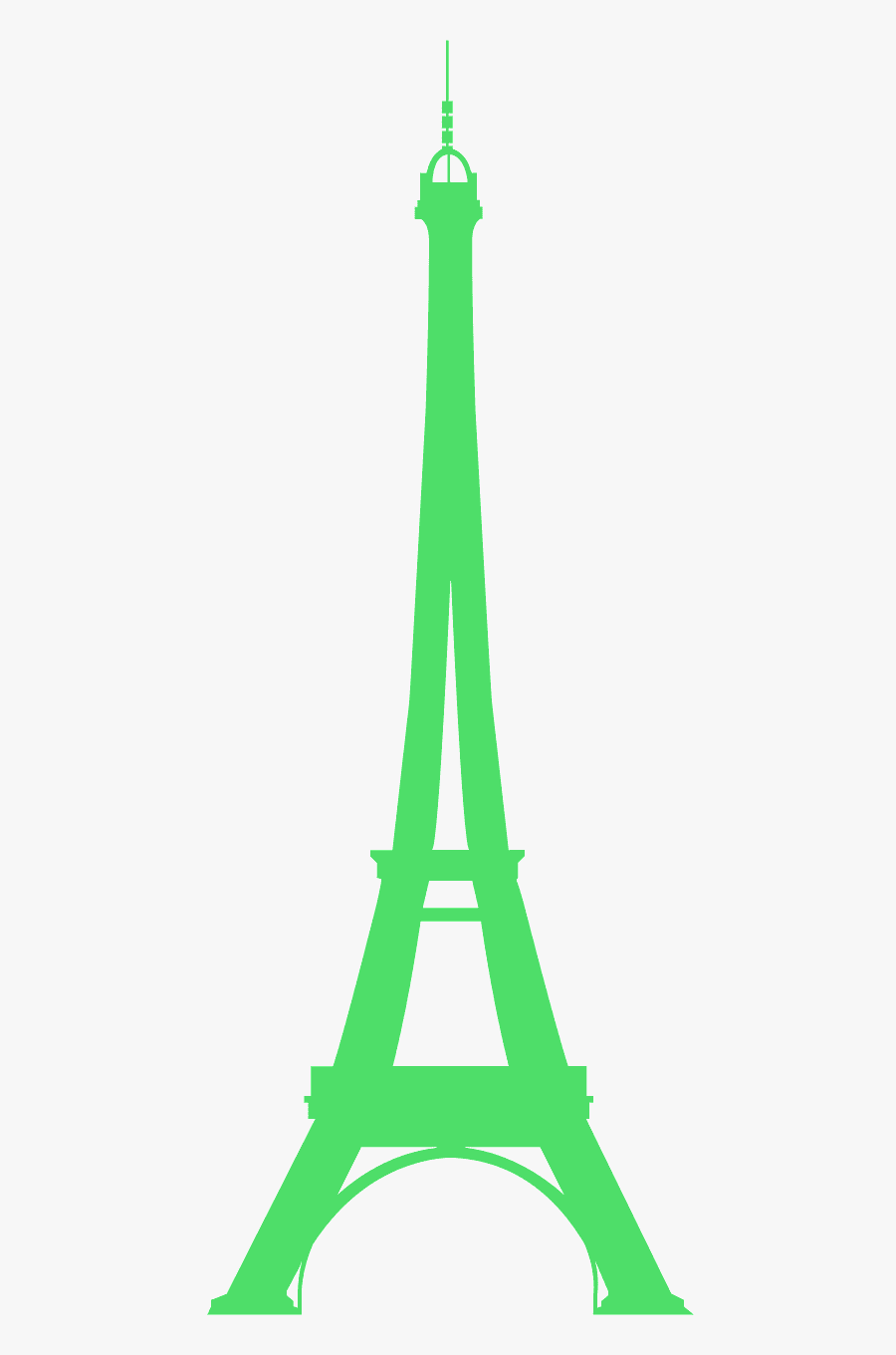 Green Eiffel Tower Png, Transparent Clipart