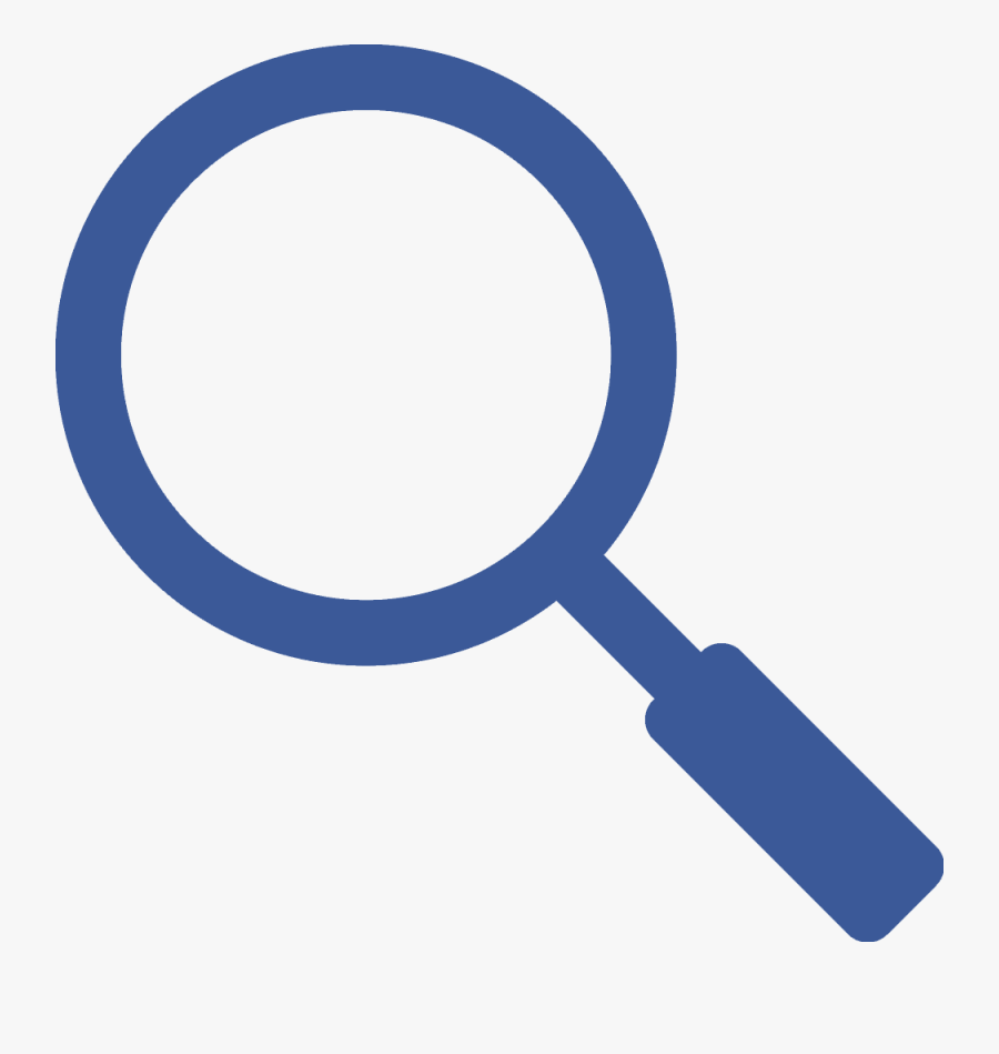 Facebook Search Icon - Magnifying Glass Silhouette Png, Transparent Clipart