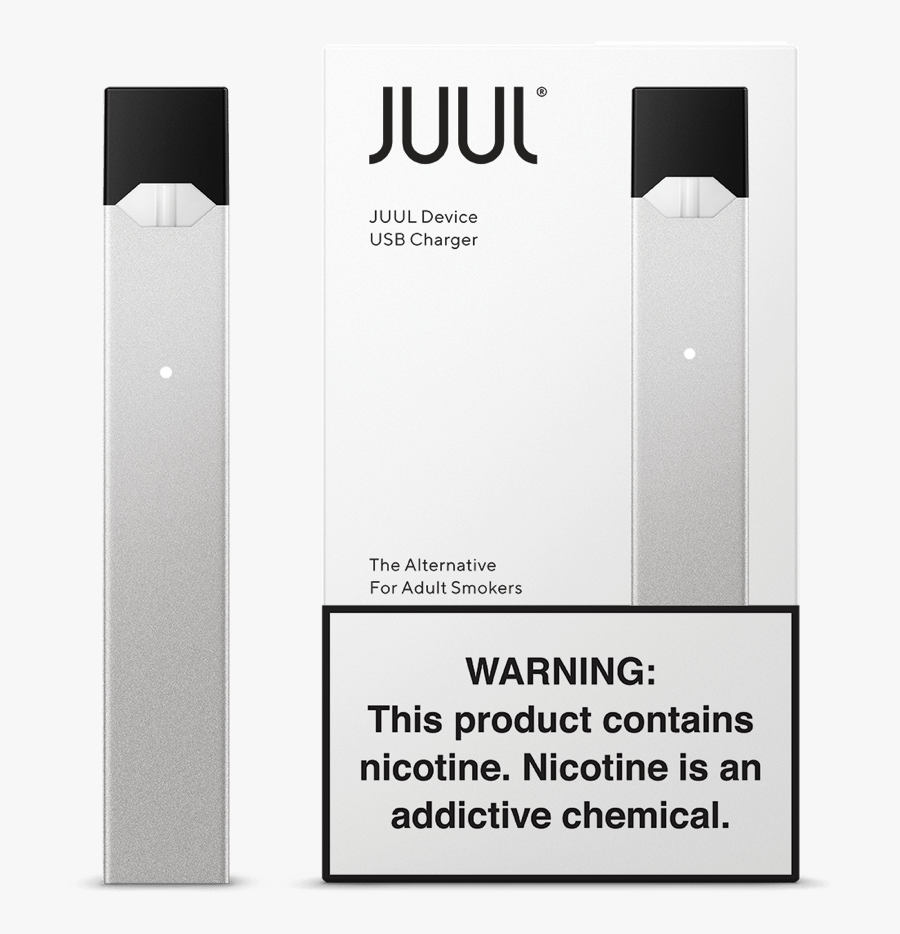 Transparent Juul Png - Silver Juul Starter Kit, Transparent Clipart