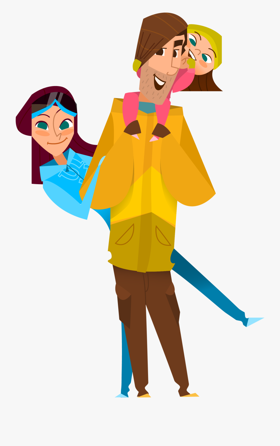 Clip Art A Flat Character - Clip Art, Transparent Clipart