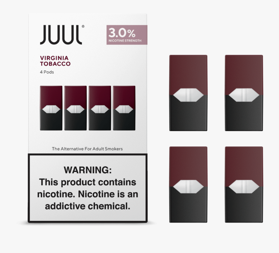 Transparent Juul Png - Juul Pods Virginia Tobacco, Transparent Clipart