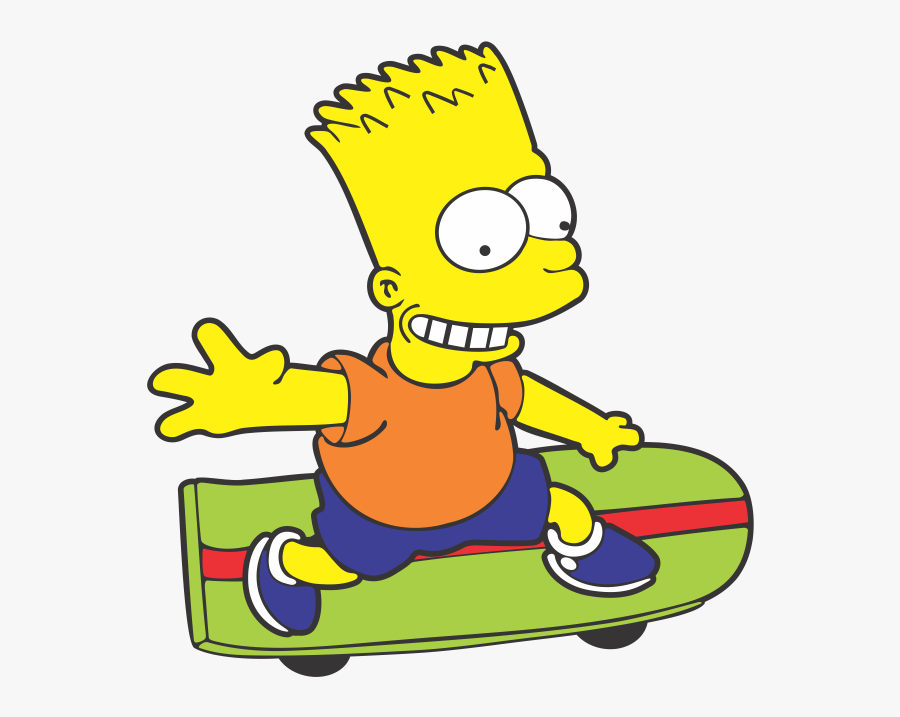 Download Bart Simpson Skate - Skate Do Bart Simpson, Transparent Clipart