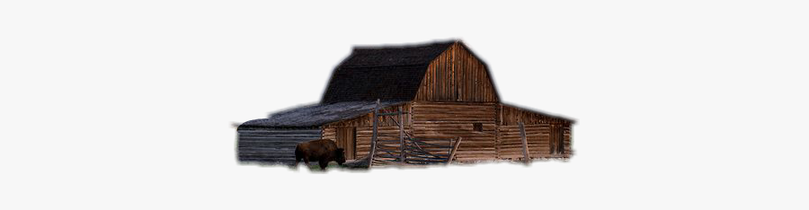Sticker Barn Buffalo Building Animal - Grand Teton National Park, Antelope Flats, Transparent Clipart