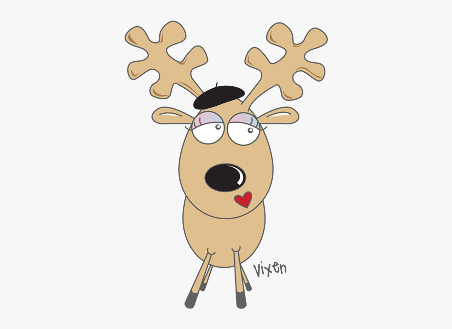 Your Guide To Finals - Vixen Reindeer, Transparent Clipart