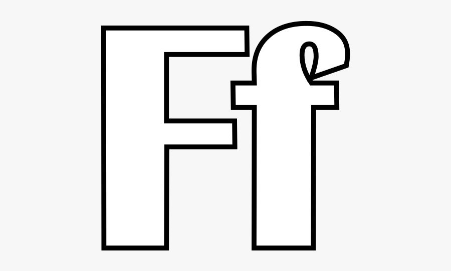 Alphabet Letter F Coloring Page - Alphabets Coloring Pages F, Transparent Clipart