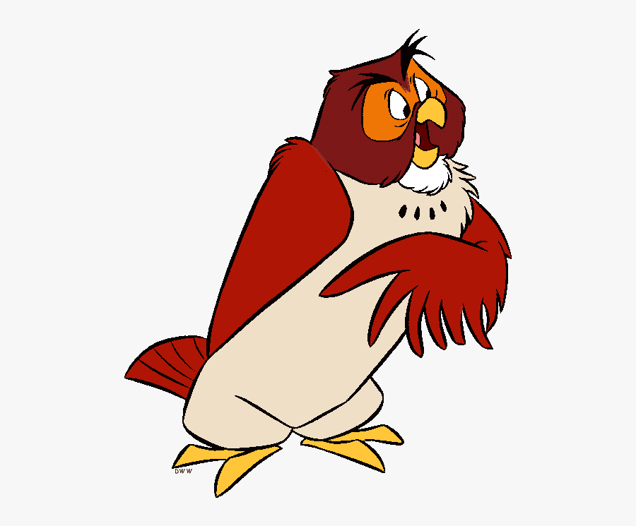 Owl Disney Cliparts - Eeyore Rabbit Tigger Piglet Pooh Owl, Transparent Clipart