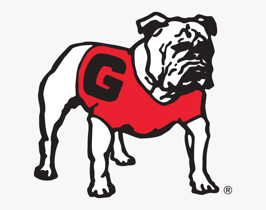 Georgia Bulldog Football Logo Free Best On Transparent - Georgia Bulldogs Uga Logo, Transparent Clipart