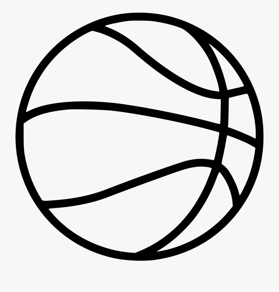 Basketball - Transparent Background Basketball Clipart Black And, Transparent Clipart